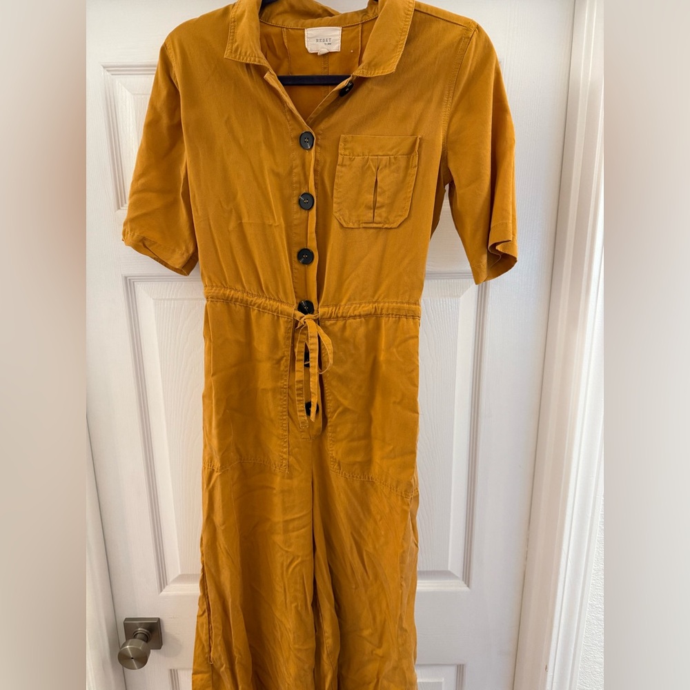 RESET by Jane Mustard Yellow jumpsuit
